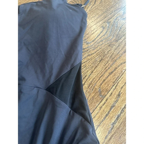 La Blanca Mesh Insert One Piece Swimsuit Black US 14 M0261 - Picture 6 of 8